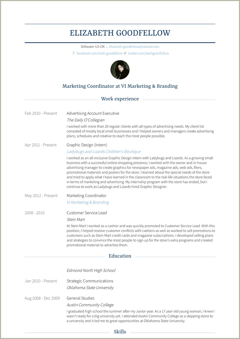 Sample Account Executive For Advertising Agency Resume