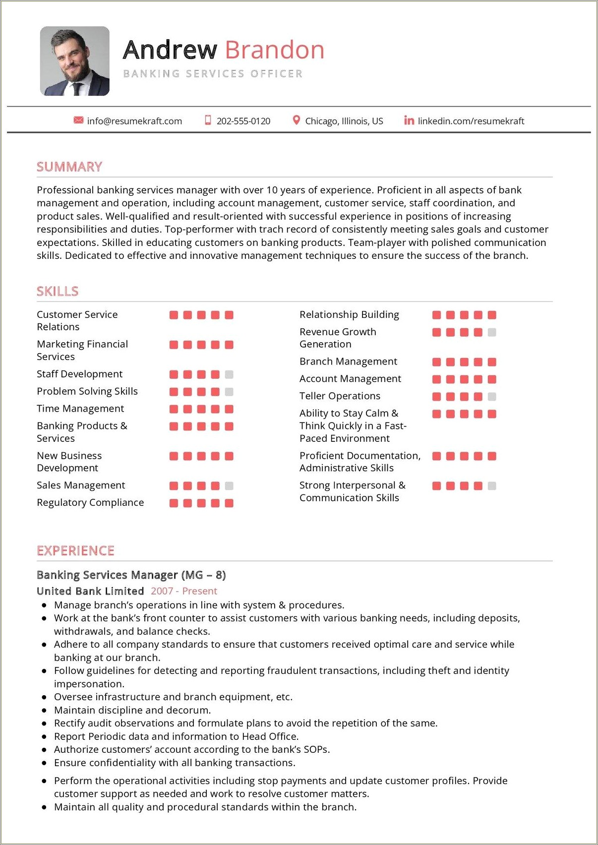 Sample Resume For A Compliance Manager