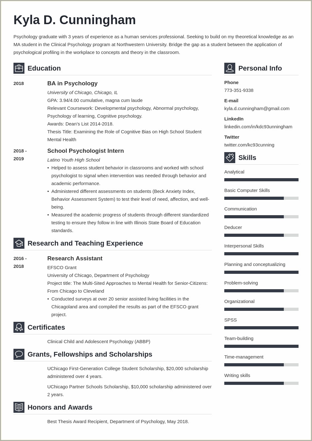 Sample Resume For College Applying Ms In Us