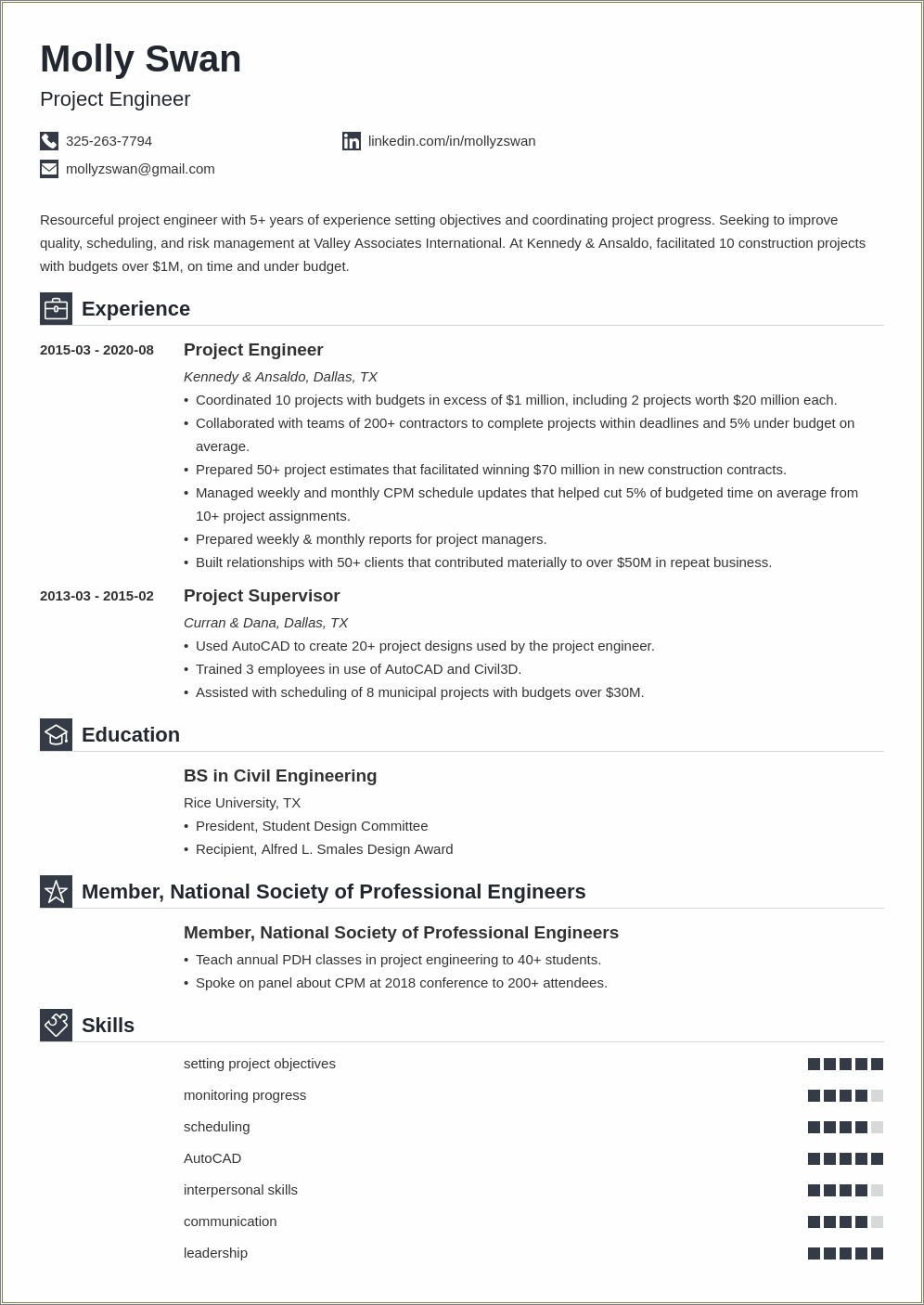 Sample Resume For Engineering Students Doc