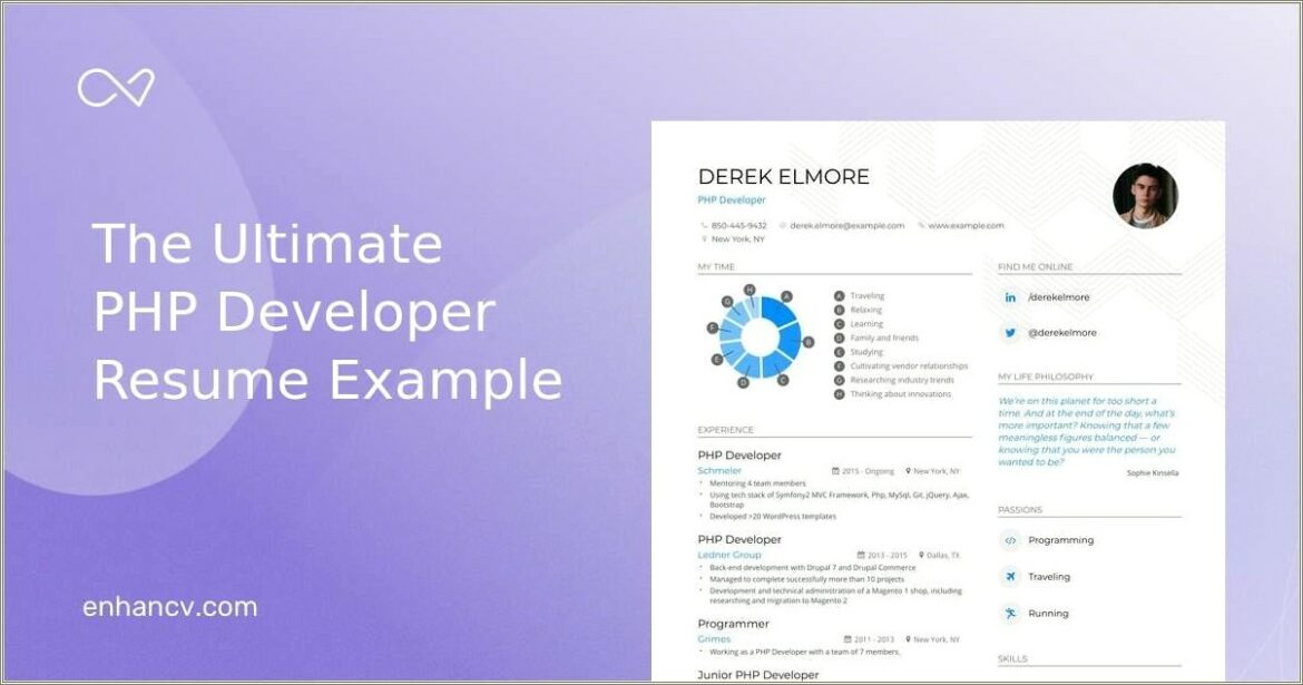Sample Resume For Junior Php Developer