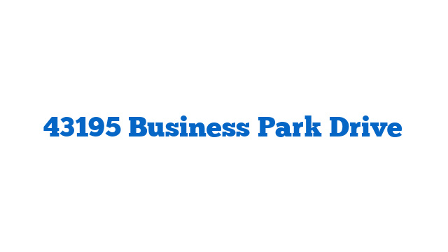 43195 Business Park Drive