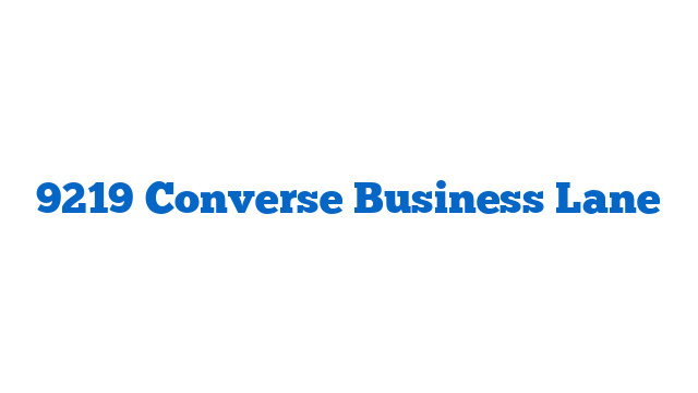 9219 Converse Business Lane
