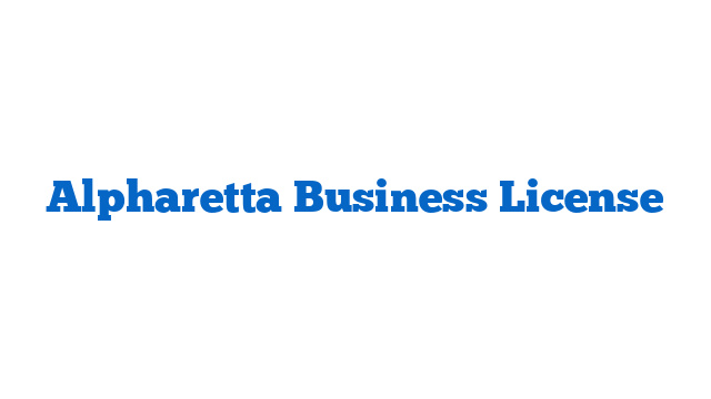 Alpharetta Business License