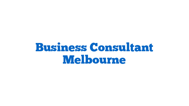Business Consultant Melbourne