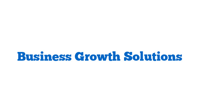 Business Growth Solutions