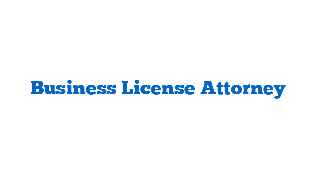 Business License Attorney