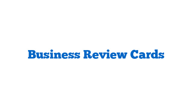 Business Review Cards