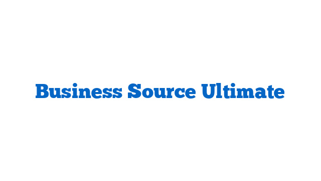 Business Source Ultimate