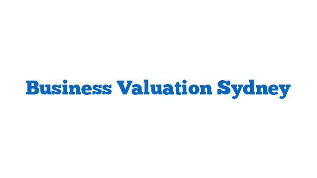 Business Valuation Sydney