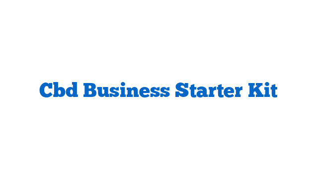 Cbd Business Starter Kit