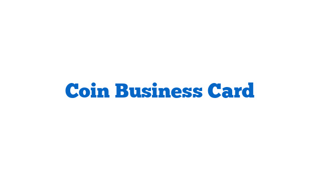 Coin Business Card