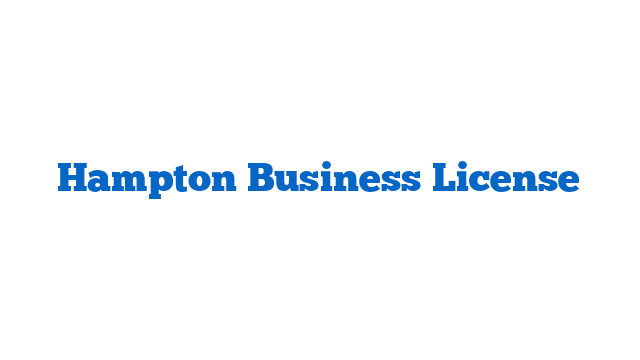 Hampton Business License