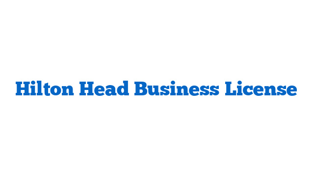 Hilton Head Business License