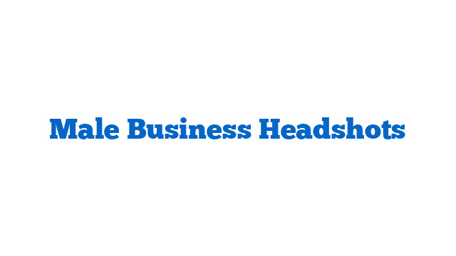 Male Business Headshots