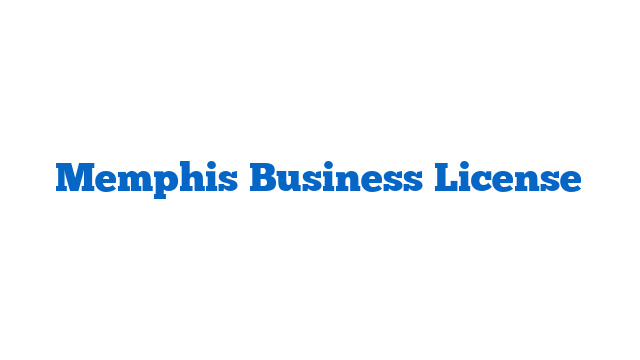 Memphis Business License