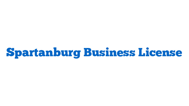 Spartanburg Business License
