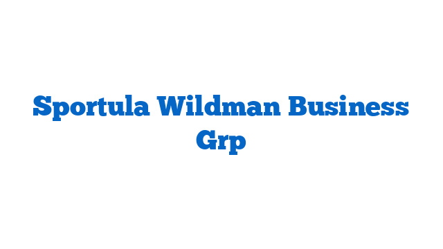 Sportula Wildman Business Grp