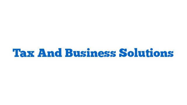 Tax And Business Solutions